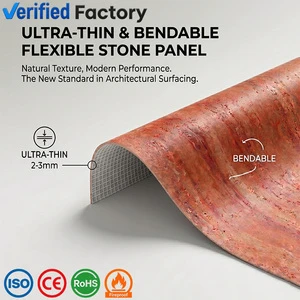 Eco Friendly Flexible Stone Wall Panel Lightweight MCM Soft Stone Veneer Interior Exterior Wall Cladding Factory Price