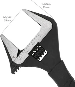 6-Inch (150mm) Plumbing Adjustable Wrench Metric and Inch Adjustable Wrench Most Popular Adjustable Wrench with Soft Grip