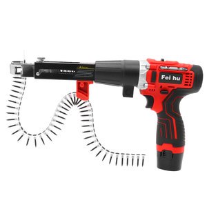 Drywall 1/2 In Portable Automatic Board Electric Nail Gun Cordless Chain Nail Gun Drywall Screw Gun Machine For Wood
