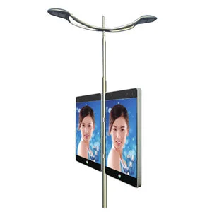 Outdoor Advertising Sign Lamp Pole LED Advertising Screen Outdoor HD Display Screen
