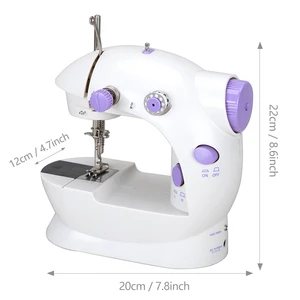 Portable Electric Sewing Machine Home Mini Sewing Machine With Light and Thread Cutter Foot Pedal for Beginner Advanced Sewers