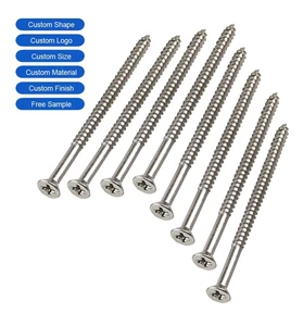 Factory Custom Stainless Steel Phillips Flat Head Deck Screw #9 X 3
