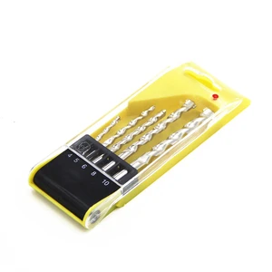 5pcs Drill Bit Tool Set Nickel Plating Round Shank Impact for Wall Cement Alloy Concrete Marble 4mm 5mm 6mm 8mm 10mm