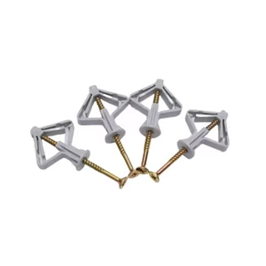 100pcs Expansion Drywall Anchor Kit With Screws Self Drilling Wall Home Pierced Special for Nylon Plastic Gypsum Board