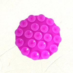 Double-sided Silicone Suction Cup Round 19 Grain Square40 Grain Creative Non-slip Wall Face Fixed Charging Treasure Suction Cup