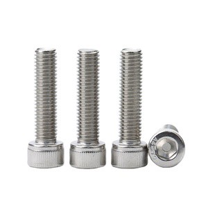 M1.6 M2 M2.5 M3 M4 M5 M6 DIN912 Stainless Steel A2 Cylindrical Hex Drive Head Bolts Socket Cap Head Screws Allen Bolts