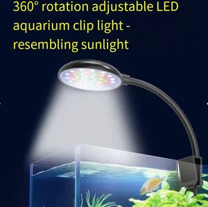 Wholesale Customized OEM ODM Small Fish tank USB Interface 3W Color Changing Dimming WRGB Aquarium Light Led Aquarium Lamp