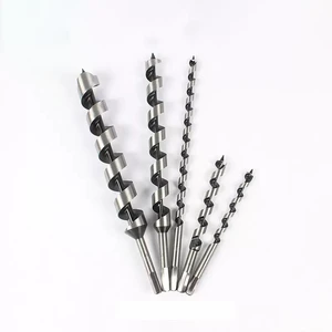 Long Carbon Steel Hex Shank Twist Drill Bit with 6-40mm Wood Auger 230-460mm Length for Wood Hole Drilling