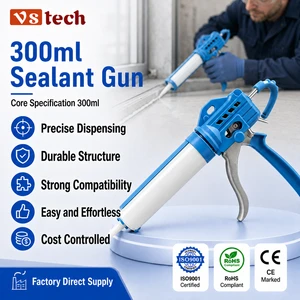 Wholesale Buyer Caulking Gun Industrial Grade Silicone Caulking Gun 300ml Sealant Gun For Tile Grout Filling Contractor