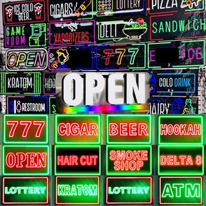 Custom Acrylic LED Neon Sign Personalized Shaped Neon Light for Shop Bar Logo Wall Decor Business Advertising