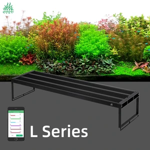 WEEK AQUA L Series Aquarium Light with Extendable Bracket RGB+UV Full Spectrum Aquarium Planted Lamp for Freshwater Aquarium