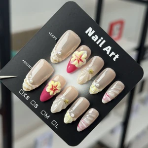 Wholesale Factory Nail Supplies Nail Art High-end Smooth Handmade Press on Nails Custom Design