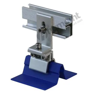 Hot Sale Al6005-T5 Water Proof Solar Clamp Silver Klip Lok With L Feet For Solar Panel Fixing HQ Mount