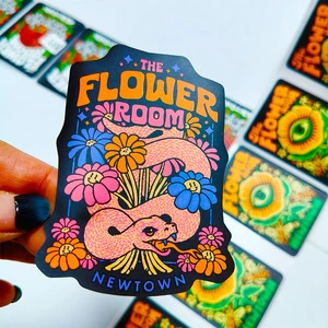 Eco Friendly Adhesive Perfume Labels for Glass Bottle Packaging Decoration