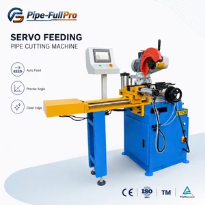 Semi-automatic Hydraulic Pipe Cutting Machine with Servo Feeding System CNC Circular Cold Saw for Carbon Steel Aluminum Pipe