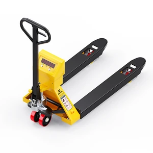 JUDA Electronic Scale Pallet Truck 2T Hydraulic Hand Pallet Jack Digital Weighing Forklift Manual Warehouse Lift Truck 1 Year