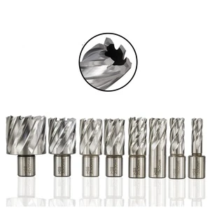 Hotlesale Popular Hss Annular Cutter Core Drill Bit Weldon Shank Hole Saw Magnetic Carbide Annular Cutter for Metal Cutting