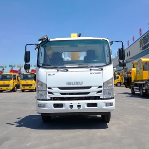 China Factory Hot Selling 3.2 Tons Truck Mounted Crane Hydraulic Lifting Platform With Mobile Boom At Low Price