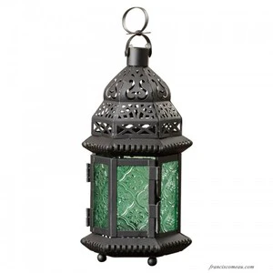 Modern Moroccan Design Straight Hanging Metal Lantern Luxury Custom Logo Printing Handmade Light Weight High Quality Home