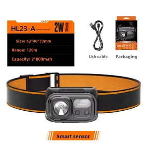 Outdoor Sea Fishing LED Lithium Battery Night Fishing Ultra Light Rechargeable Ultra Bright Induction Headlight
