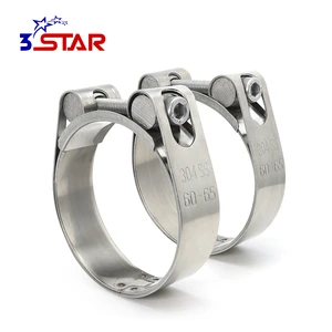 Single Bolt Double Band ClampIrrigation Canvas Pipe Clamps For Large Diameter Pipe