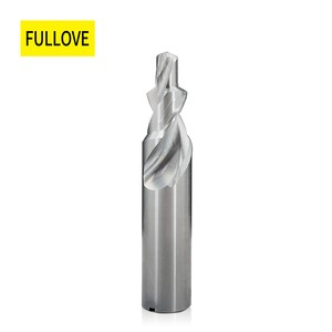 Solid Tungsten Carbide Step Drill Bit 2 Flute For Stainless Steel Aluminum