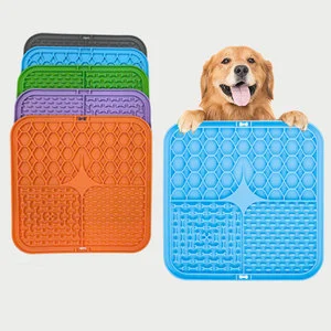 Best-Selling Eco-Friendly Silicone Dog Licking Pad with Suction Cup Slow Eating Anti-Choking Pad for Dogs