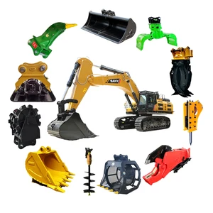 SANY Excavator Attachments | Buckets Quick Coupler Hydraulic Hammer Ripper | SY55 SY135 SY215 SY365 Spare Parts Supplier
