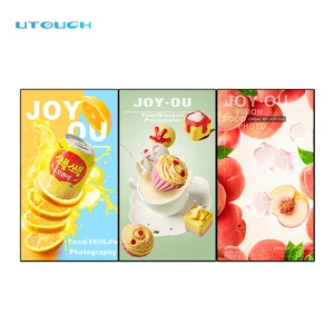 High Brightness Digital Signage Menu LCD Screen Shop Window Display Rear Mount Advertising Media Player