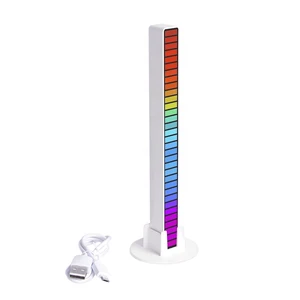 RGB Color USB Voice-Activated Rhythm Recognition Light Car Atmosphere Lamp Desktop Ambient LED Music Light