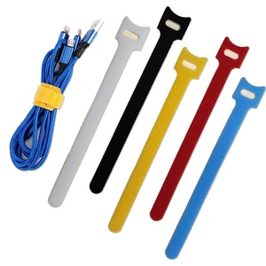 Chenke T-Shaped Nylon Magnetic Cable Clips Self-Locking Customizable Design for Organizing 12mm Wide Cables 150mm Length