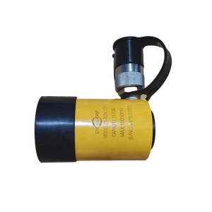 Deeleap Hollow Plunger Hydraulic Cylinder with 12 Ton Capacity 1.63 Inch Stroke Single-Acting for Testing Maintenance Tensioning