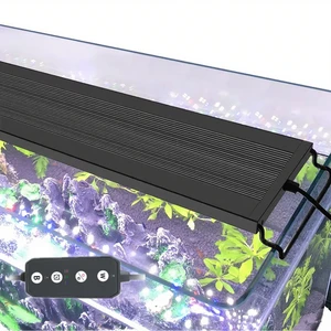 Auto On/Off 60cm LED Aquarium Light Full Spectrum RGB CCT 24-30inch Fish Tank 30-45cm Plants Aluminum Intelligent Touch IP68