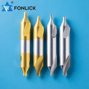 M35 Cobalt-Containing High-Speed Steel Center Drill Fully Ground Spiral Groove Double-Head Fixed-Point Drill Stainless Drill