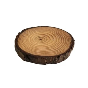 Custom 9-10cm Natural Wooden Circles Unfinished Log Slices for DIY Crafts Wood Burning Wedding Decorations Christmas Ornaments