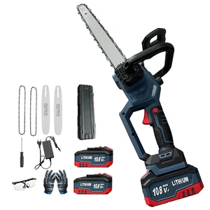 12 Inch108VfElectric Brushless Chain Saw Wood Cutter Portable Battery ElectricChain Saw Rechargeable Garden Pruning Power Tools