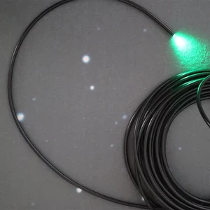 Fiber LED Fiber Optic Lights Single Core End Glow Black Jacket IP68 Waterproof 1.0mm 1.5mm 2.0mm 2.5mm 3.0mm Diameter Light
