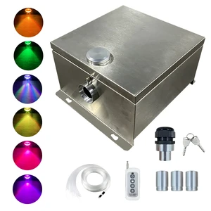 Multicolor High Efficiency 6-Color Changing Waterproof LED Display Light Home Theatre Ceiling Fiber Optic Lights Stainless Steel