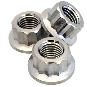Corrosion Resistant Stainless Steel Class 6 Mining Flange Nut 12-Point Swaged Body with Different Thread Pitches Metric