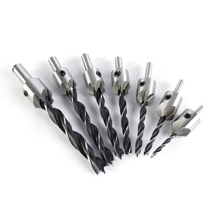 High-Speed Steel Drill Bits for Woodworking Plastic Wood Panel Drilling Low Price Countersinking Drills