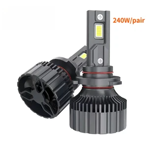 Maidail 240W New Cross-border 240W High-power 12V OLIVER Car LED Headlamp 6000K 10000 lm Chip Modification H7 H1 H4 9005