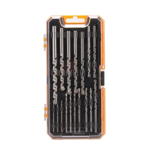 RISING 17PCS Sand Blaster Stone Drill Bit Set, Masonry Twist Drill Bits Assorted Sizes for Concrete Brick Wall Drilling