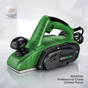 Professional 710W Corded Electric Wood Planer Machine, 82mm High Efficiency Power Hand Planer Tools for Woodworking