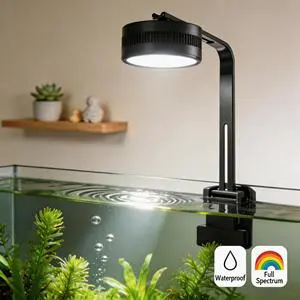 Full Spectrum 35W-55W Professional Aluminum LED Canister Light for Aquarium Fish Tanks Bedroom Use Aquatic Plant Tanks Aquariums