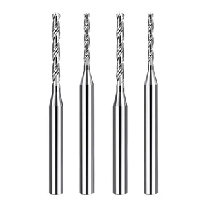 Carbide Tungsten Steel Fixed-Shank Drill Bit Overall Tiny Diameter Twist Big Shank D3 Hardened 60 Degree Copper Drilling
