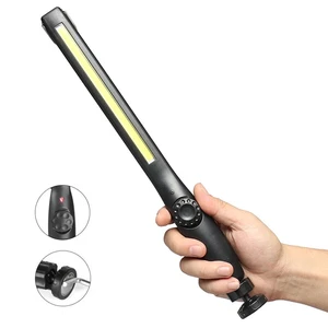 500 High Lumen Slim Work Light with Magnetic Base 1200mAh Rechargeable LED Mechanic Light for Emergency Portable COB Flashlight