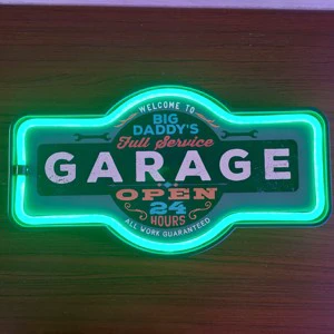 Reproduction Advertising Marquee Sign - Battery Powered LED Neon Style Light