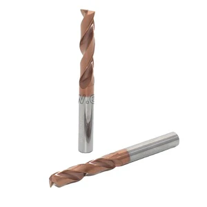 High Quality Solid Carbide Twist Drill Bit Straight Shank 1-40mm Diameter Flat Bottom Design for Stainless Steel Drilling Cobalt