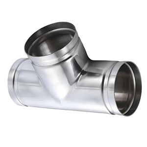 DN325*273 SS304 SS316L Thin Wall Grooved Reducing Tee Anti-Corrosion Pipe Fitting for Hotel Hospital Water HVAC Fire OEM ODM
