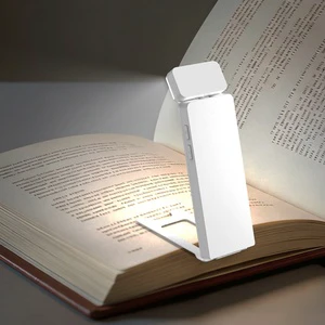 Rechargeable LED Book Light with Dimmable Clip-on Bookmark Lamp for Reading Room Use